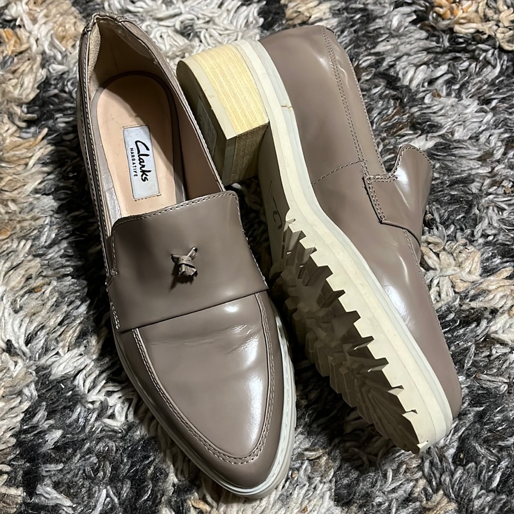 Clarks Mushroom Leather
